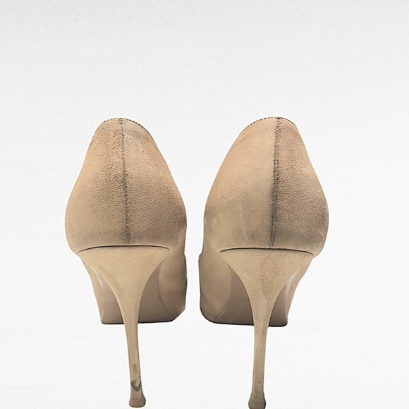 Yves Saint Laurent Patent Leather and Suede Tribtoo Pumps Nude/Camel Size EU 42 - Picture 6 of 14